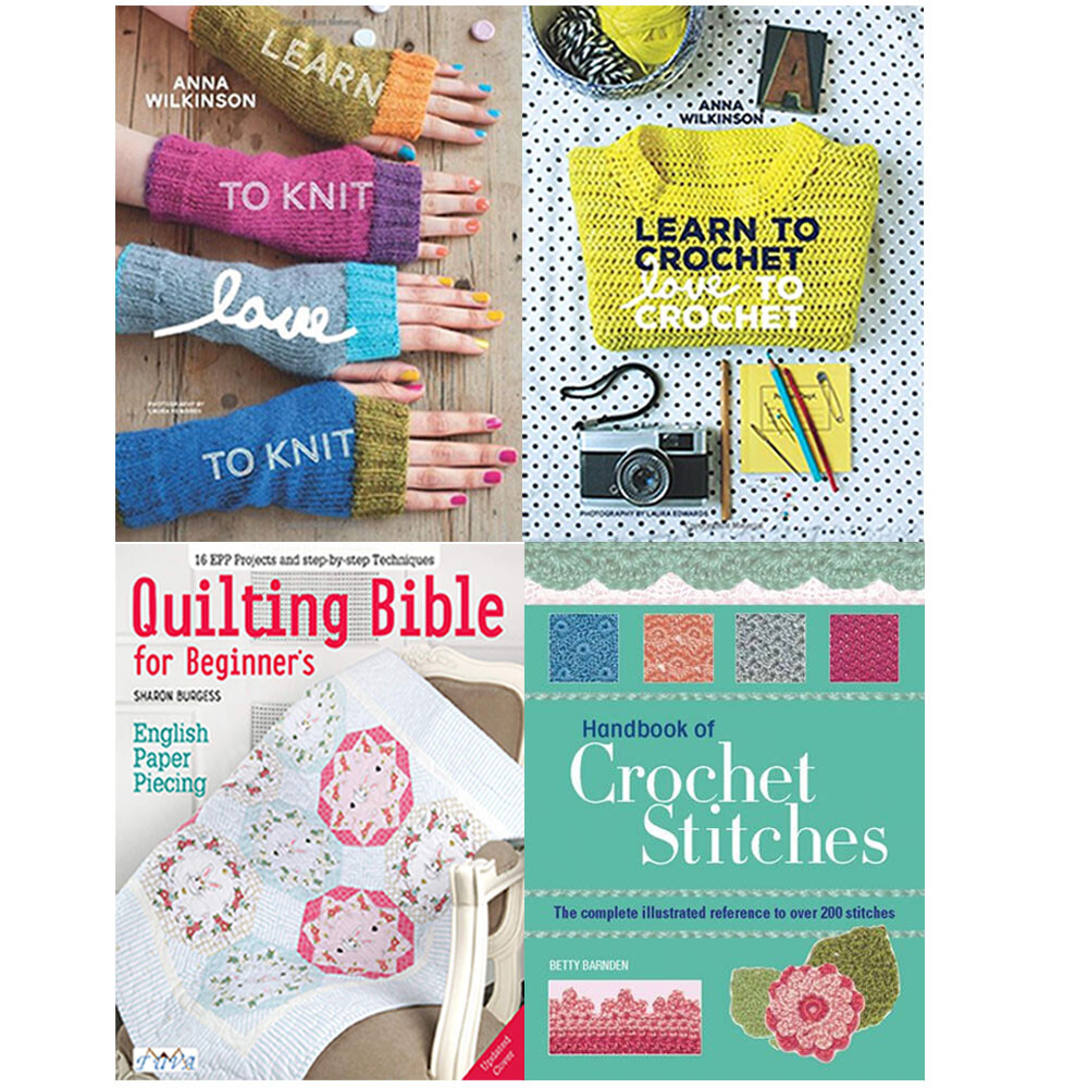 Handbook Of Crochet Stitches,Learn To Crochet,Love To Crochet 4 Books Collection