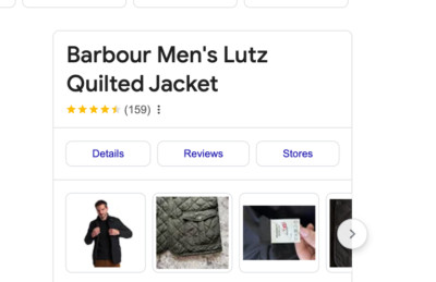 BARBOUR LUTZ Men's Quilted Jacket in Navy MSRP$380 Rugged & Sophisticated