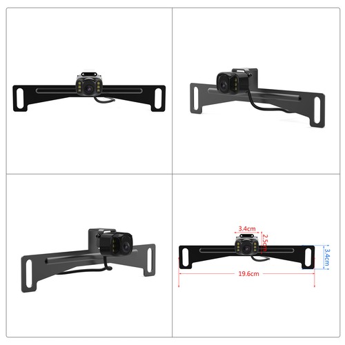 Car Backup Camera Rear View System Night Vision Parking Kit + 7" Mirror Monitor - Picture 9 of 23