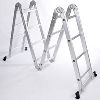 Diy 16ft Ladder Multi Purpose Extra High Aluminium Steps Slip Resistant 4 Angle Diy 16ft Ladder Multi Purpose Extra High Aluminium Steps Slip Resistant 4 Angle