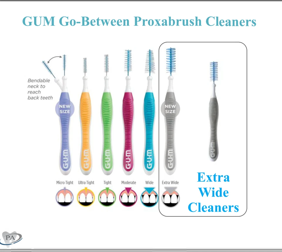 Limpiadores dentales de goma Go-Between Proxabrush Micro limpiadores apretados paquete de pacientes 36/caja Foto 2 de 4