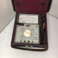 Weston Schumberger Model 660 Voltmeter *UNTESTED* Leather Carrying Case Vintage