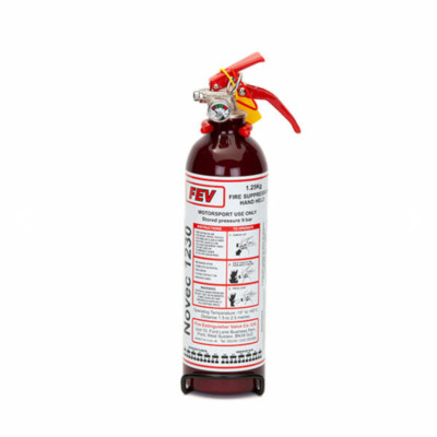FEV 1.25KG Novec 1230 Gas [ Rally Rot] Handgehalten Feuerlöscher mit Halterung
