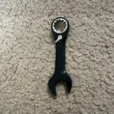 Proto JSCVM18S 18mm Spline Drive Reversible Ratcheting Comb. Wrench, Stubby