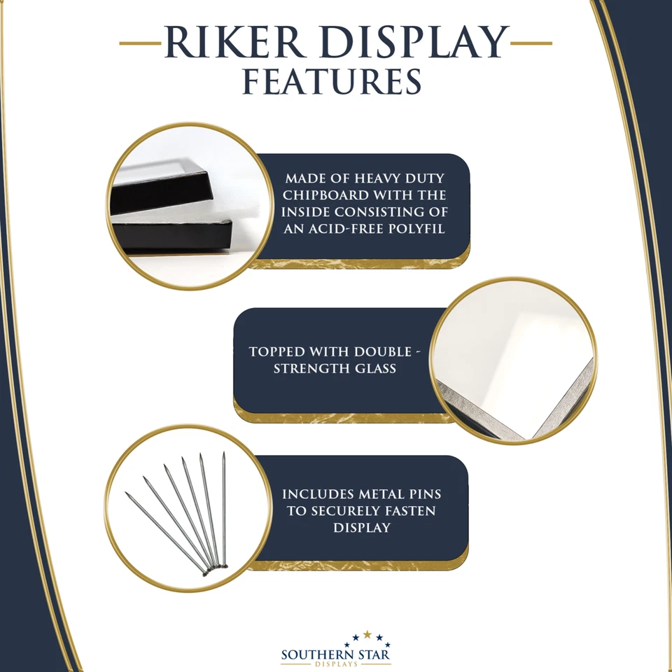 12 x 16 x 2 Riker Display Case Box for Collectibles Jewelry Arrowheads & More   - Image 3 of 3