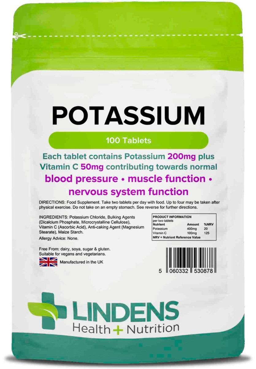 Lindens Potassium 200Mg Tablets 100 Tablets - Image 3