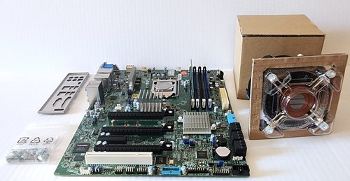 Supermicro X11SAT-F Xeon E3-1245 V5 3.50GHz, 16GB Kingston DDR4, I/O Shield - Picture 2 of 12