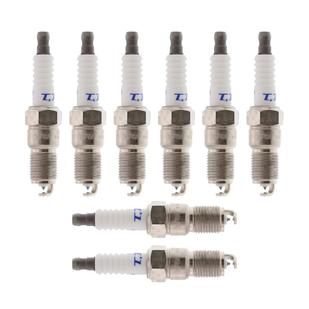 Set of 8 Platinum Titanium TT Spark Plug Set Pre-Gapped DENSO PT16TT / 4511