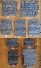 Bleischrift * 1 Set zur Auswahl * Bleisatz Letter Lettern Buchstaben Bleilettern