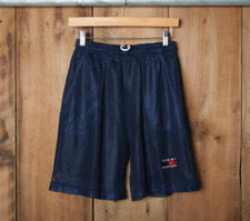 Vintage TOMMY HILFIGER Blue Lined Mesh Shorts Sz. M - Made in USA