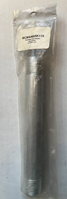 McMASTER CARR 44665K179 STANDARD-WALL ALUMINUM PIPE NIPPLE 1/2 NPT 6'' NEW