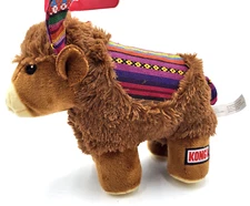 KONG Sherps Yak MEDIUM Squeaky Crinkle Plush Toss Play & Comfort Dog Toy 9x6