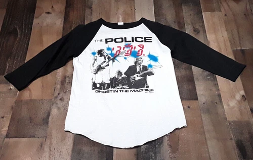 80s The Police Ghost in the Machine T-Shirt Concert 1980s vintage concert t-shirt, vintage, size M, single stitch, B+ condition