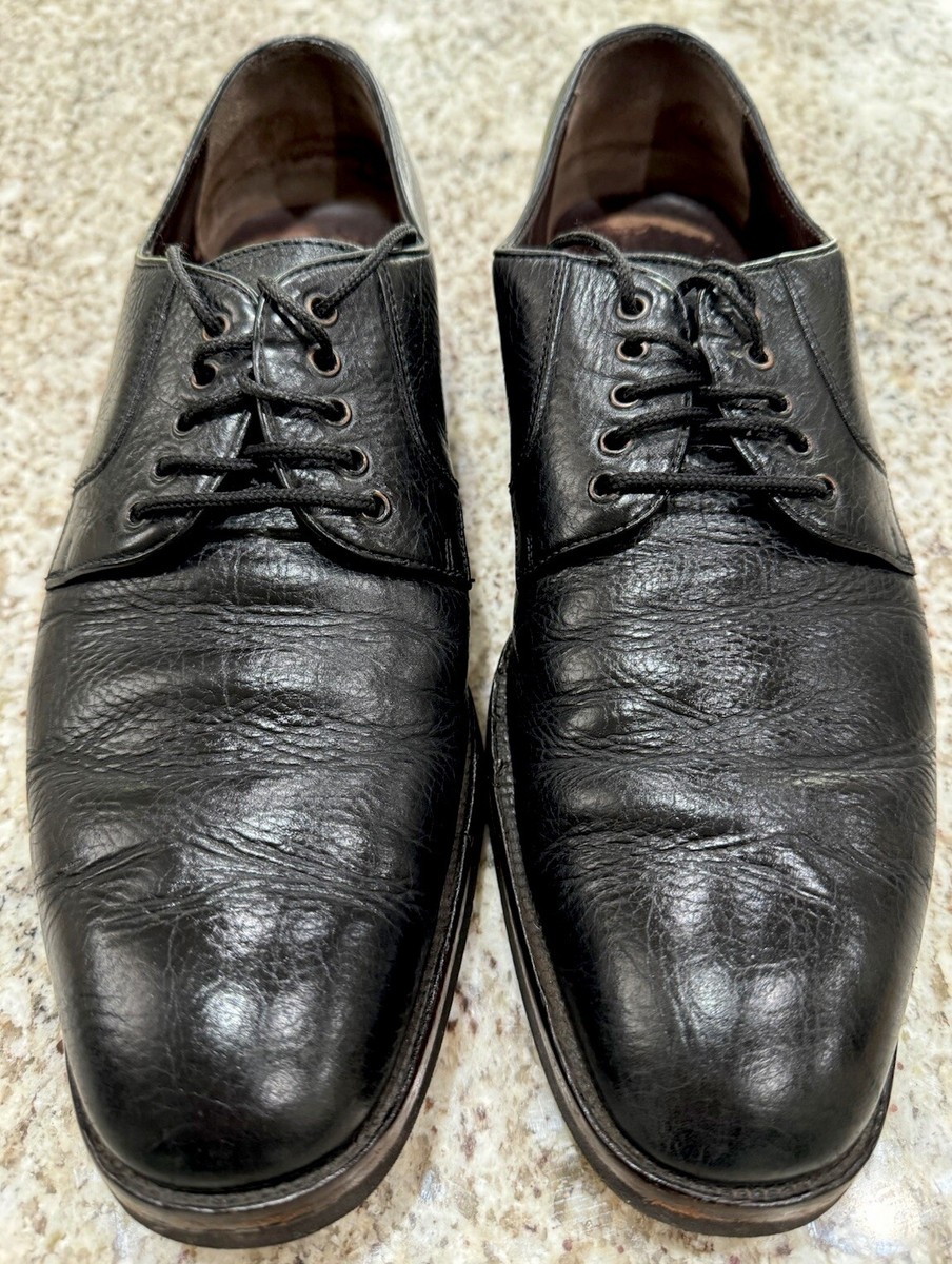 Ferragamo Men's Black Leather Oxfords Sz 8 D Excellent! | eBay