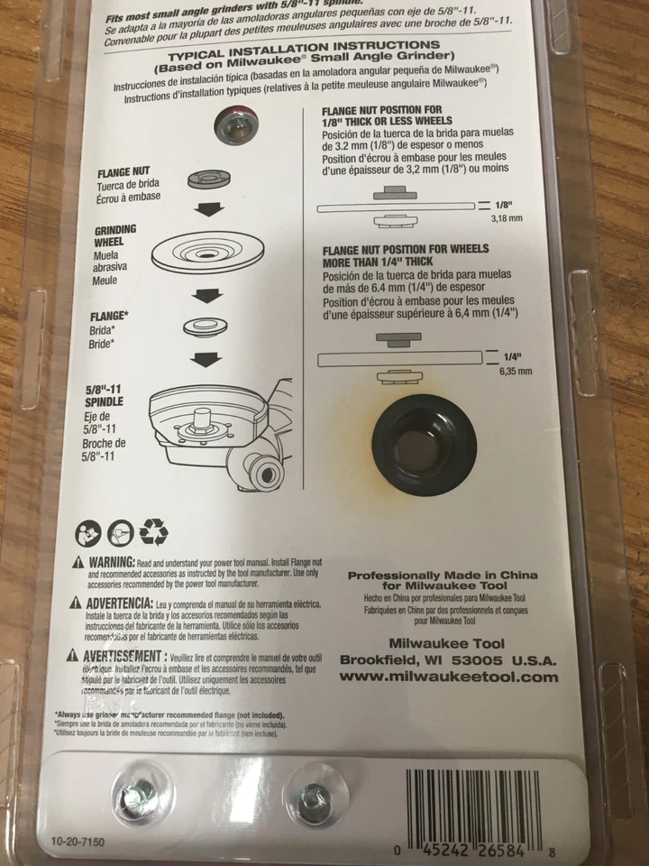 Milwaukee® - 5/8"-11 Flat Handle Black Oxide Steel Spanner Wrench - Image 2 of 2