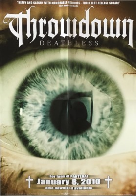 THROWDOWN - Deathless - Promo Poster - gefaltet / folded  Sammlerstück
