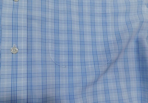 Camisa de vestir BROOKS BROTHERS para hombre azul y blanco a cuadros sin hierro Cttn talla 16 1/2 -35 - Imagen 4 de 7