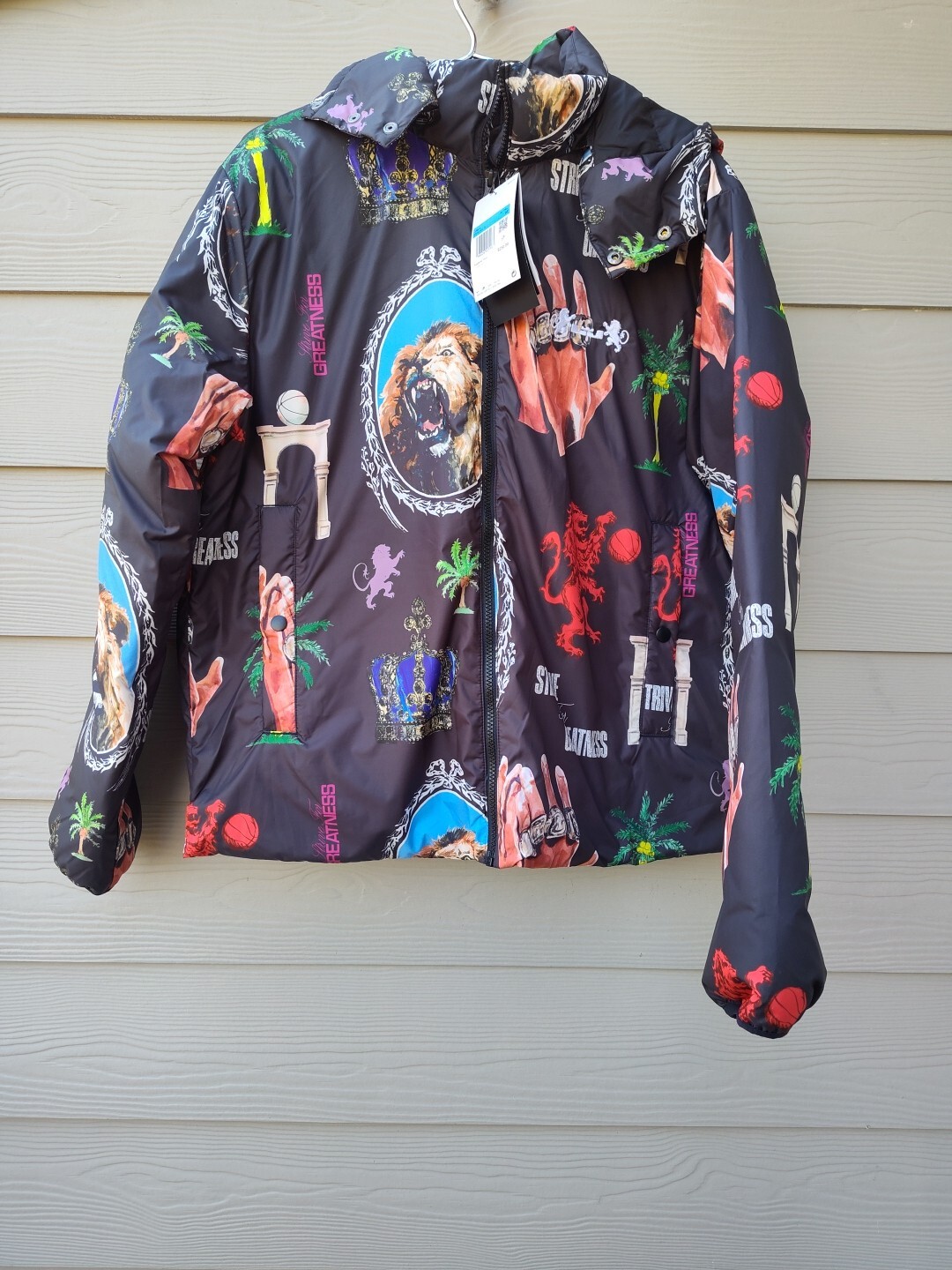 Nike Men's LeBron Therma-FIT Down Basketball Jacket, FB6974-010, Size L image 3