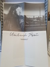 Biglietto autografo Umberto Tozzi stampa DIN A4