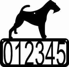 Welsh Terrier Dog House Address Sign - Made in USA