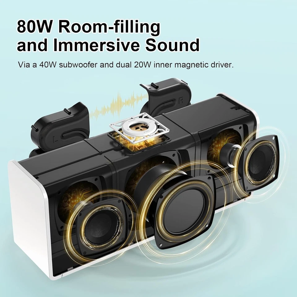 *NEW* DOSS SOUNDBOX ULTRA BLUETOOTH SPEAKER WITH 2.1 SOUND CHANNEL AUDIO - Image 4 of 4