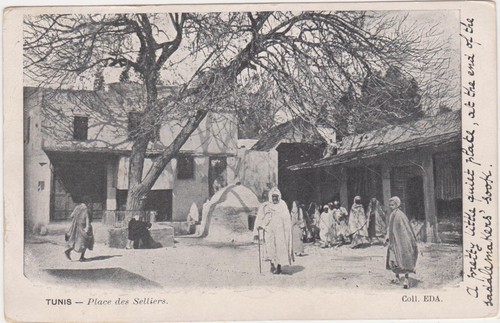 Túnez, No. África, Place des Selliers, usado, sello de Túnez, 1905 - Imagen 1 de 2