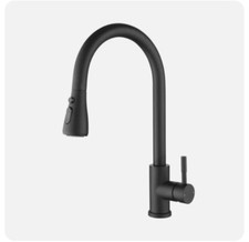 Kitchen Faucet With Pull Out Spraye Matte Black Stainless Steel 354352