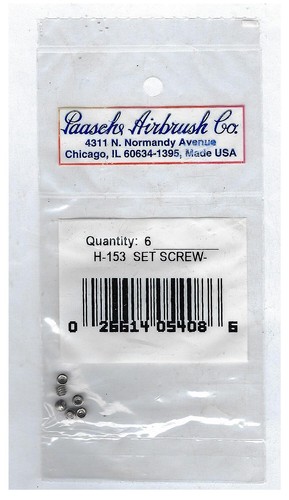 H-153 6 Stück Madenschrauben für Paasche H/HS/F Modell Airbrush Airbrush