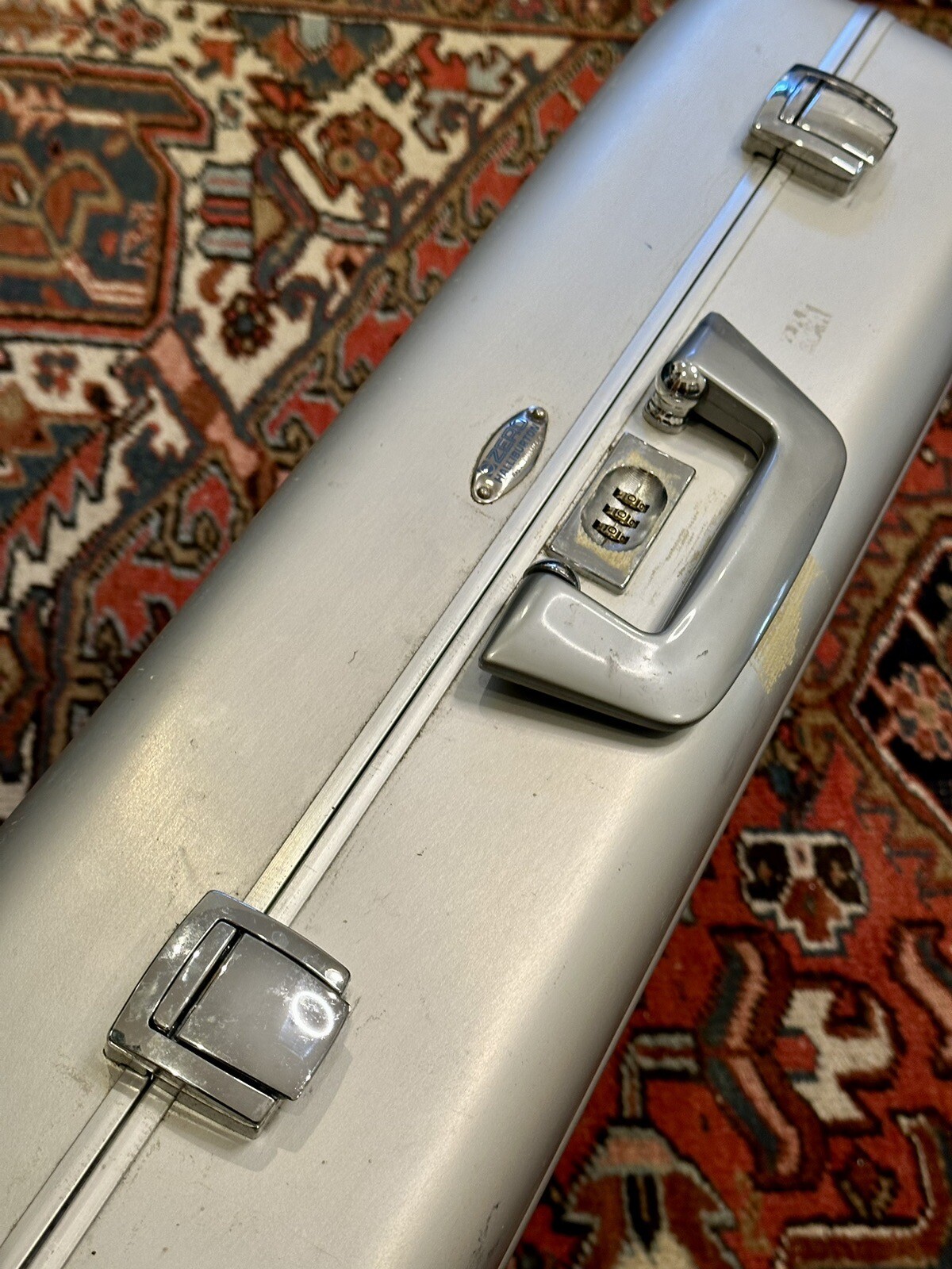 Vintage Zero Halliburton Aluminum Briefcase Large 24x18x8 eBay