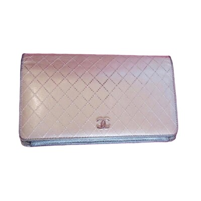 CHANEL] Wallet Classic Wild Stitch Long Golden Beige (Used