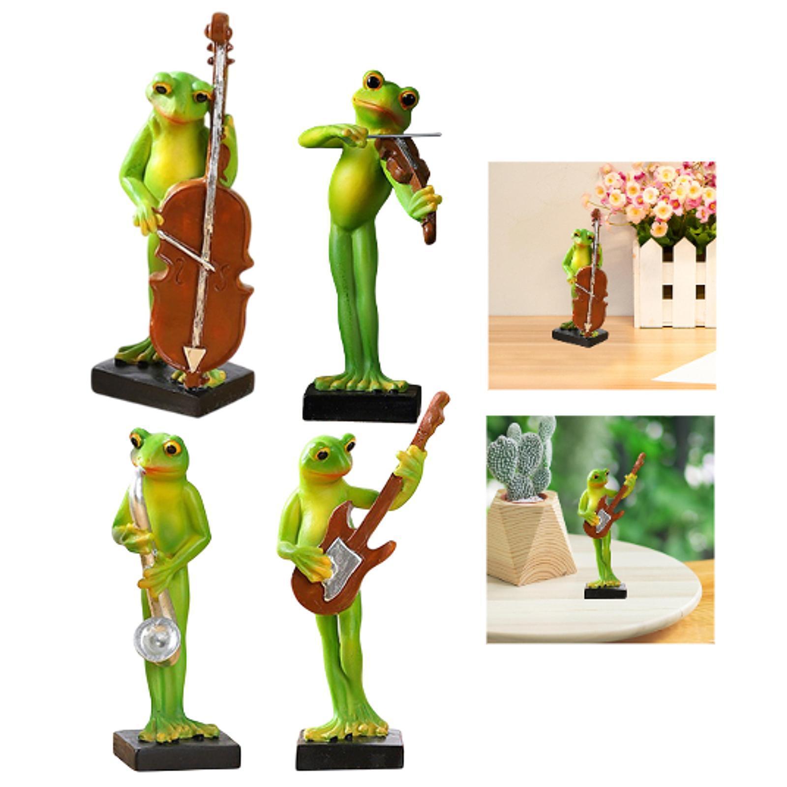Frog Statue Versatile Decoration Animal Sculpture for Shelf Desktop Entrance