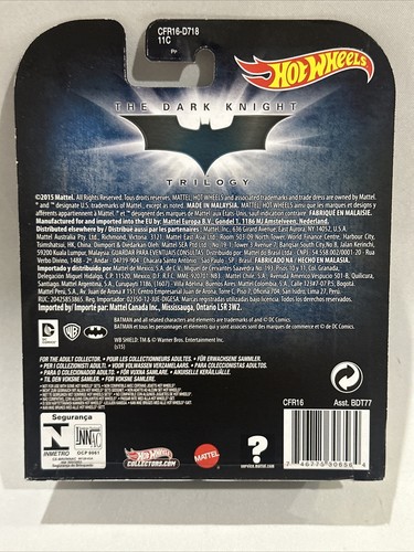 TUMBLER CAMOUFLAGE VERSION The Dark Knight - Hot Wheels Retro Entertainment 1:64 - Picture 9 of 9