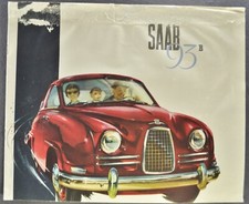 1958-1959 Saab 93B Sedan Brochure Folder Original