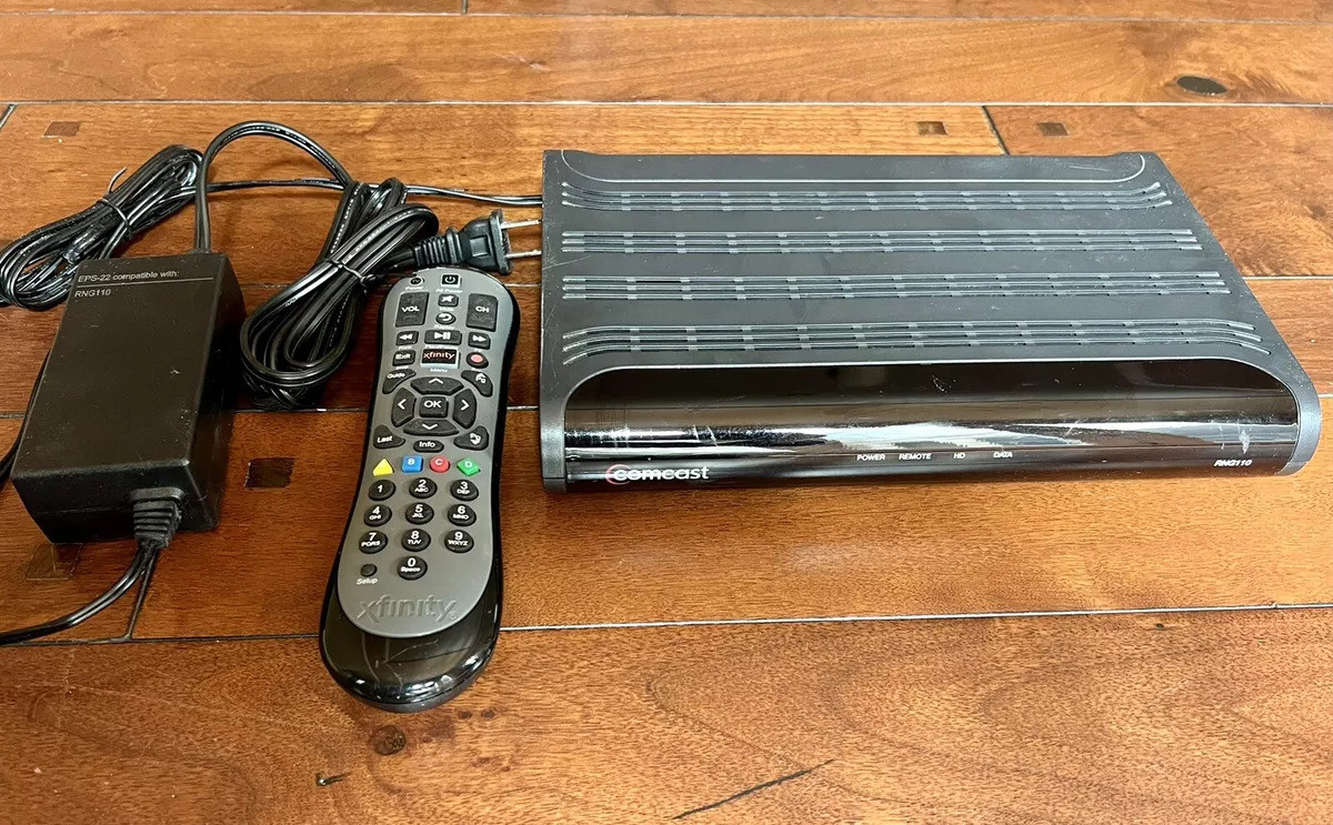 Comcast Cable Box Receiver RNG110 Xfinity Remote AC Power Supply Bundle Lot