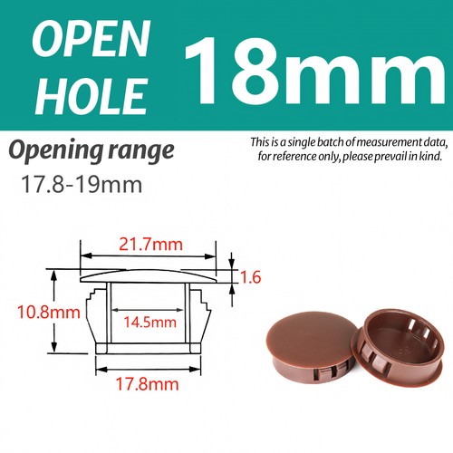 Braun Abdeckstopfen für Bohrungen Abdeckkappen Lochkappen Blindstopfen 5mm-60mm - Bild 20 von 51