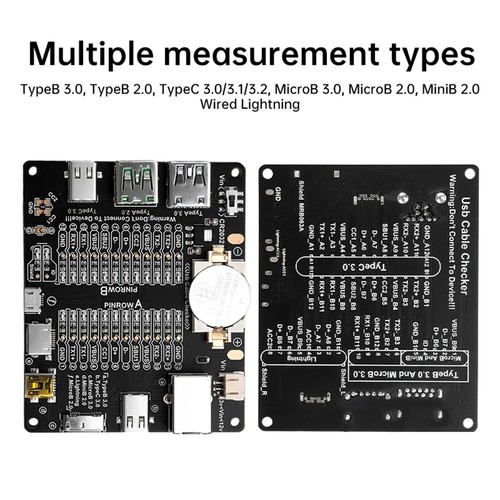 Carte de détection de câble de données USB Type-C Micro USB C testeur de câble PCB carte USB - Photo 13 sur 15