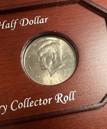 2014 The Kennedy Half Dollar 50th Anniversary Collector Roll w/ Case - Picture 9 of 10