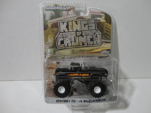 Ford F-250 1979 Greenlight camioneta negra '79 PA MOUNTAIN MONSTER Kings Crunch S10 - Imagen 3 de 3