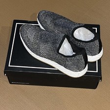 J/Slides Urban Sport Tiger Black Pewter Metallic Slip On Sz 8 NIB