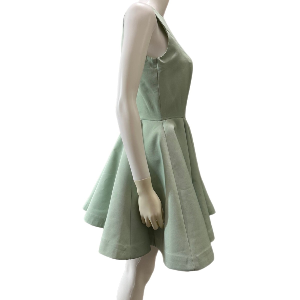 AQ/AQ Women's Size 6 Seafoam Mint Green Koko Mini Dress Lined Deep V Back  NEW | eBay