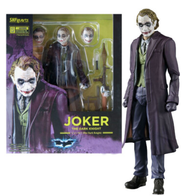 NECA SHF DC Comics Batman The Dark Knight Heath Ledger Joker 7