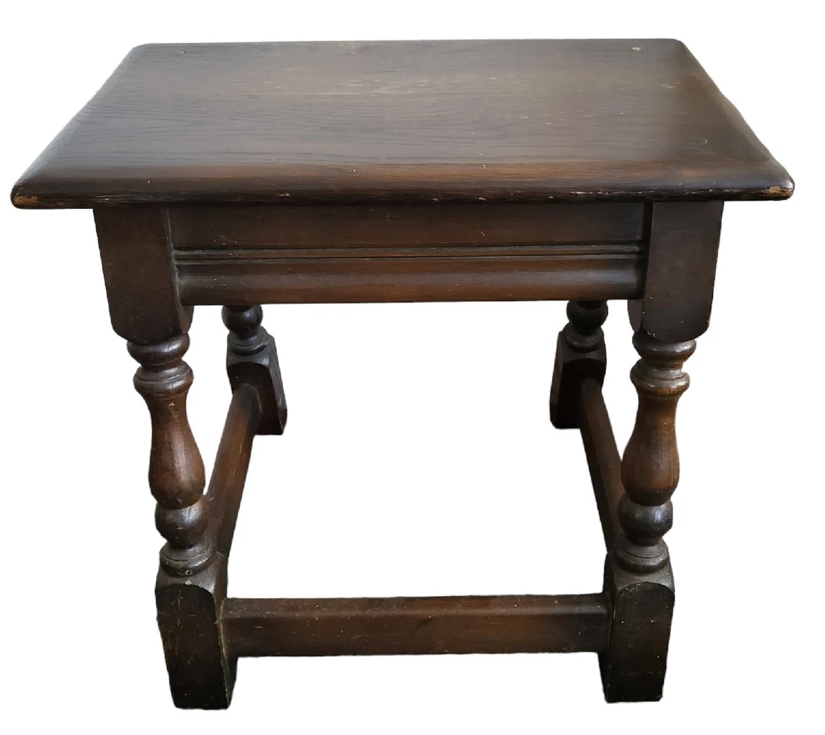Vintage oak side table deals
