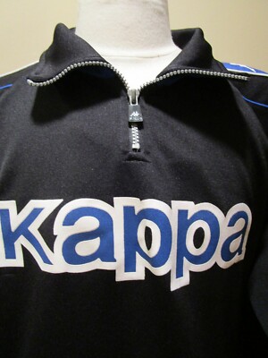 Kappa Men's Quarter Zip Pullover, Large, Blue and Black | eBay