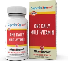 Superior Source One Daily Multi-Vitamin - Daily Supplement Supports Bone Strengt