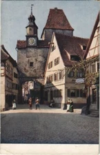 Old postcard Rothenburg- Roderbogen and Markusturm GERMANY (1075986)