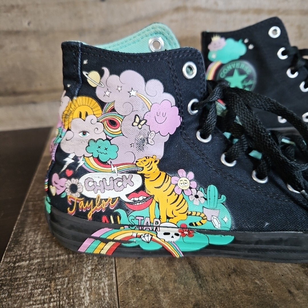 Converse Chuck Taylor All Star Black Graffiti Design s-l400.jpg main image 3