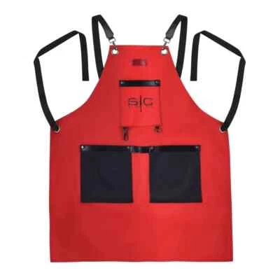 StyleCraft Gamma+ Heavy Weight Waterproof Apron Red/Black | SC315R