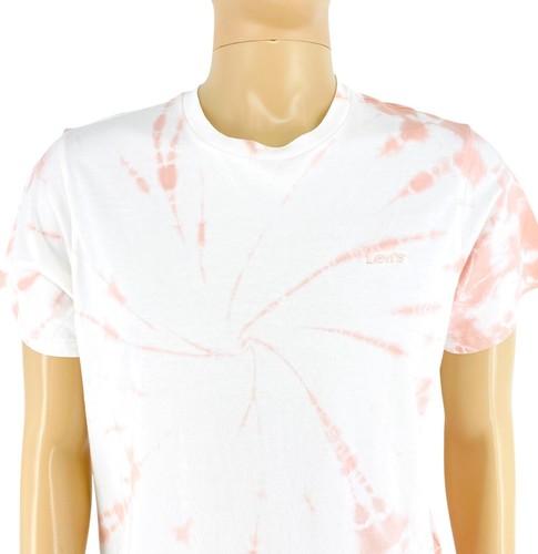 Levi's Hombre Blanco Tie-Dye Manga Corta Camiseta Cuello Redondo Talla M - Imagen 2 de 10