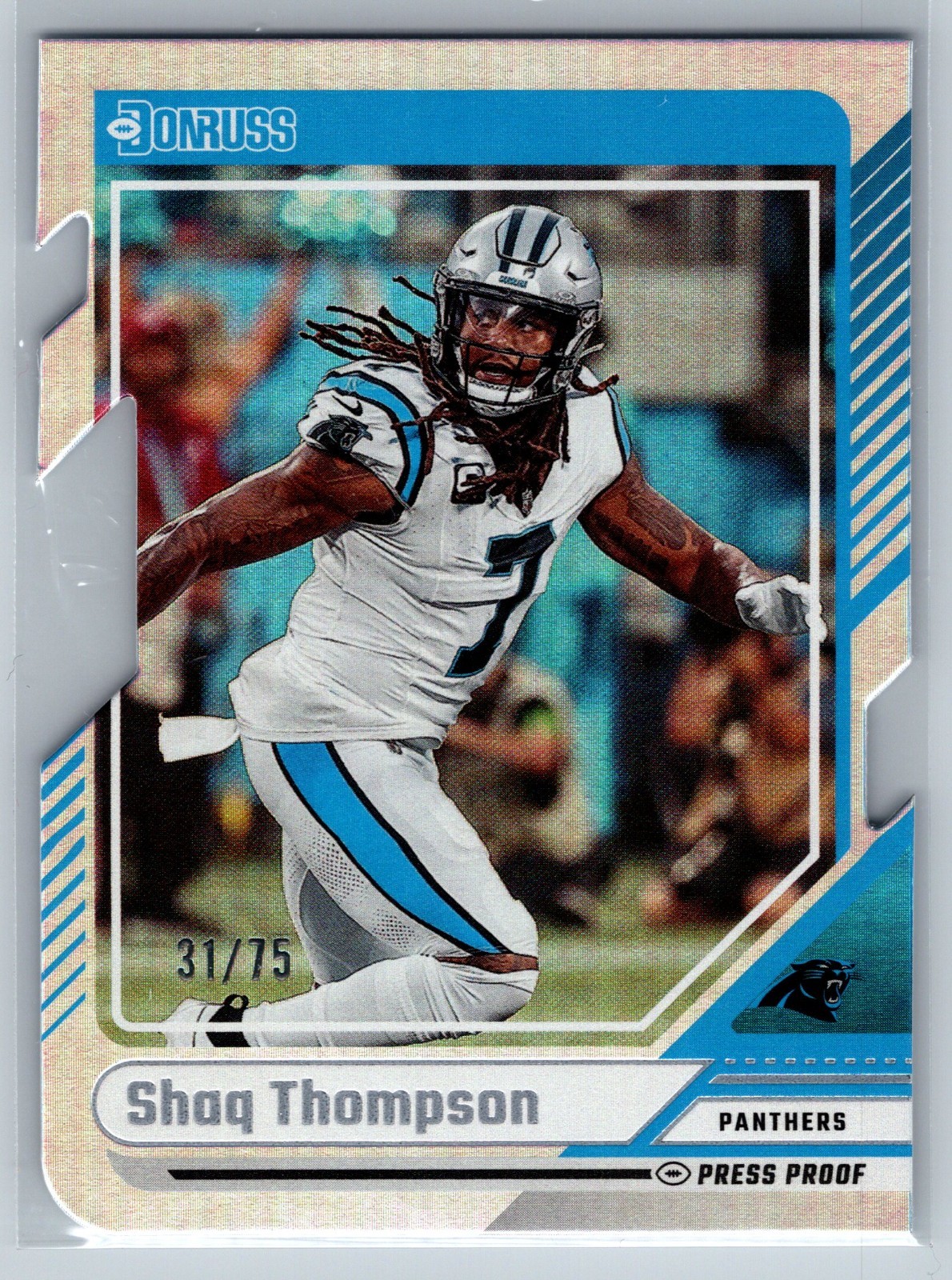 2024 Panini Donruss Shaq Thompson Die Cut Press Proof /75