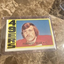 Topps 1969 Forrest Blue Rookie #38 San Francisco 49ers Football NFL Card. rookie card picture